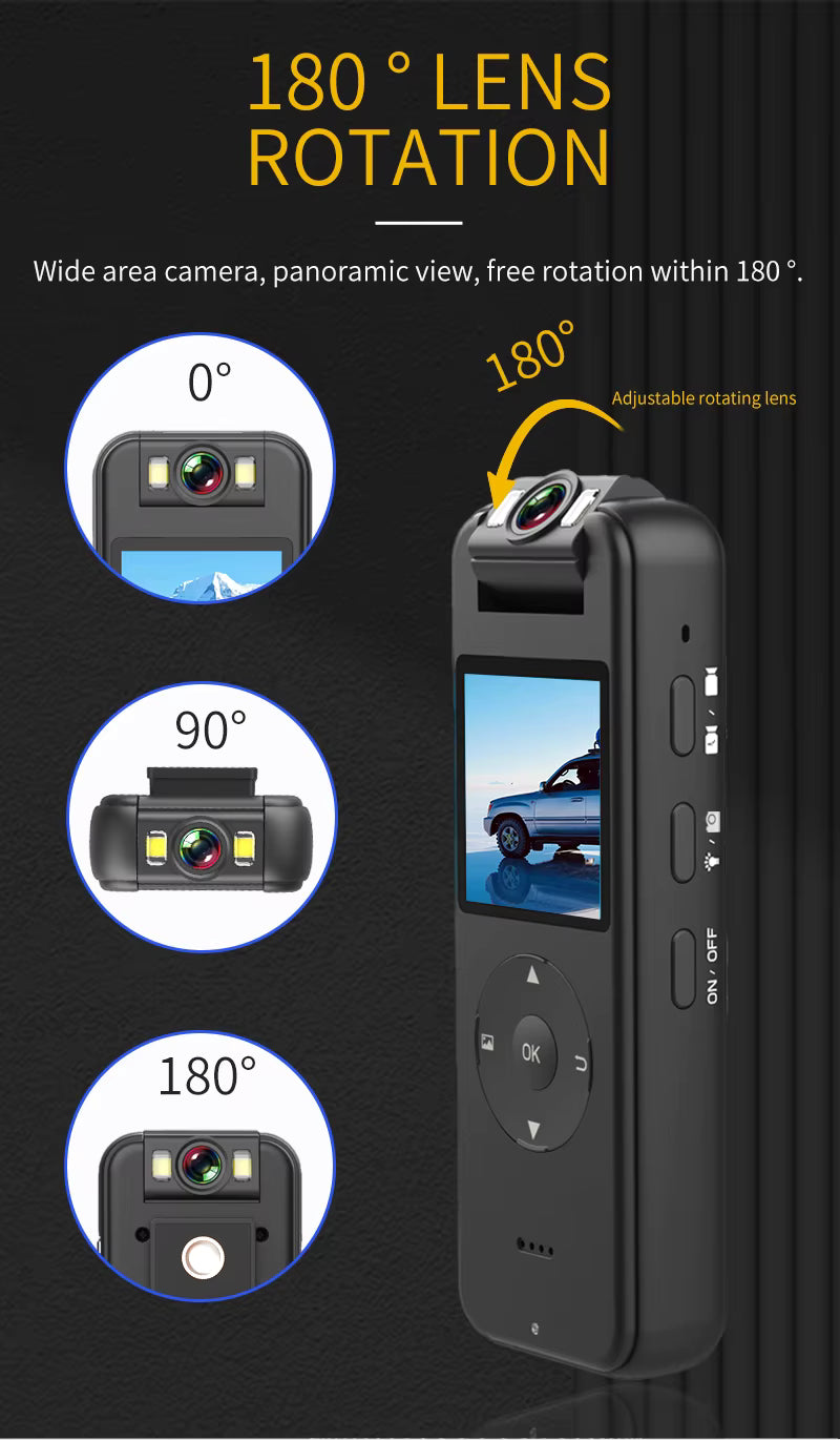 Mini Cámara CS09 4K HD WiFi - Videocámara Portátil Ultra Compacta