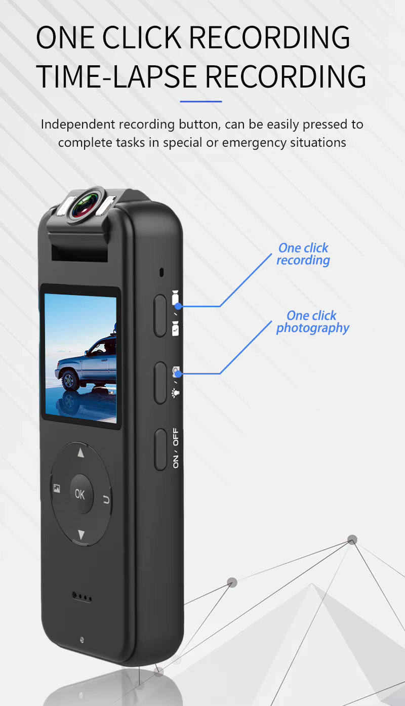 Mini Cámara CS09 4K HD WiFi - Videocámara Portátil Ultra Compacta