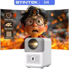 Proyector BYINTEK LOVE U4 Smart Mini Cine en Casa - Android WiFi 4K 1080P Video para Smartphone