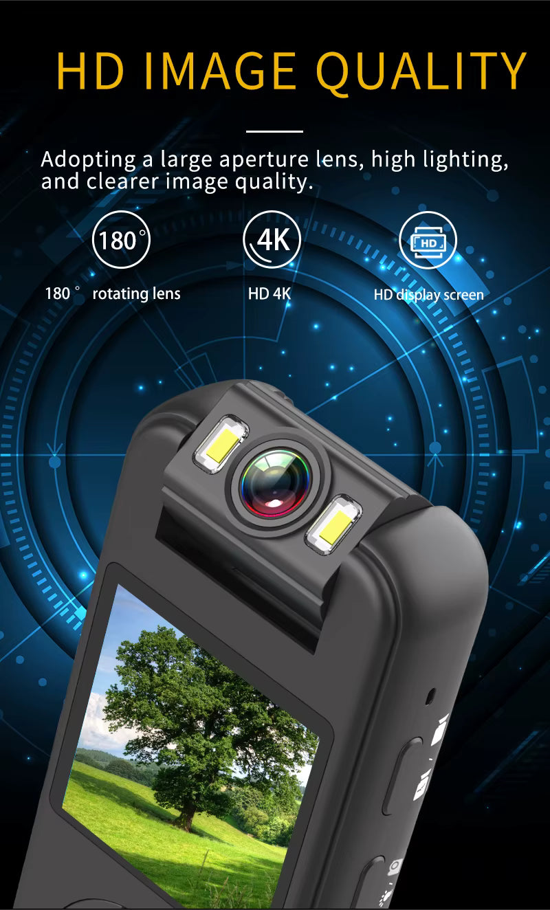 Mini Cámara CS09 4K HD WiFi - Videocámara Portátil Ultra Compacta