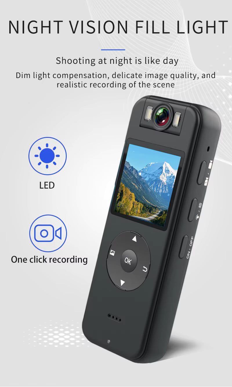 Mini Cámara CS09 4K HD WiFi - Videocámara Portátil Ultra Compacta