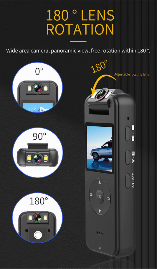 Mini Cámara CS09 4K HD WiFi - Videocámara Portátil Ultra Compacta